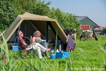 Kamperen bij boer Vis. 